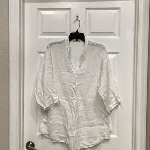 White Women's Tunic Top